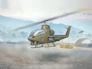AH-1G Cobra and M8A1 US Landing Mat