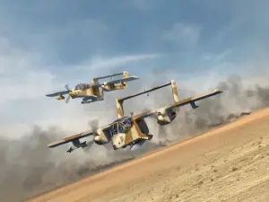 Desert Storm. US aircraft OV-10A and OV-10D+ - 1991