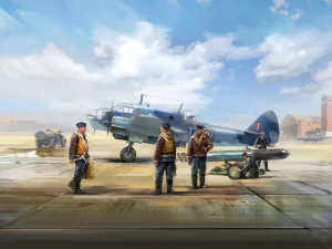 Bristol Beaufort Mk.IA with RAF pilots