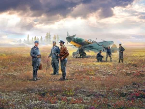 BF 109F-4 with German Ground Personnel