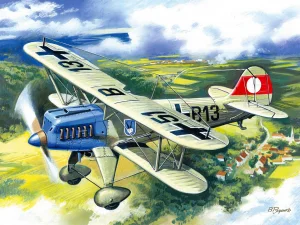 Heinkel He 51A-1 - German Biplane Fighter