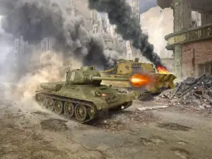 Battle of Berlin (April 1945) (T-34-85 - King Tiger)