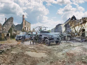 Battle of France - spring 1940. German combat vehicles