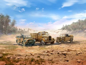 Vehicles of the DAK - German WWII Afrika Korps (Set of 3)
