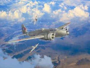 In the skies of China (Ki-21-Ia - two Кі-27а)