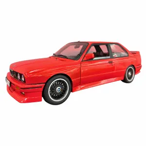 BMW E30 M3 Red 1:8 Scale Metal & Plastic Kit