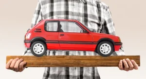 Red Peugeot 205 1.9 GTI 1:8 Scale Full Metal Kit