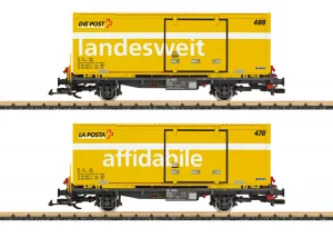 LGB RhB Post Container Car Set