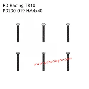 Flat Head Hex ScrewHM4*40 6PCS