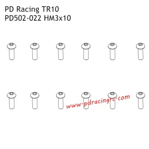 B head hex screw HM3*10 12pcs