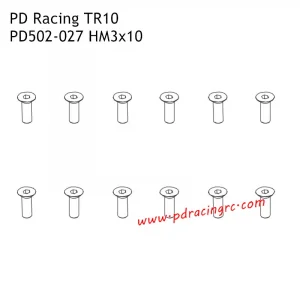 Flat Head Hex ScrewHM3*10 12PCS