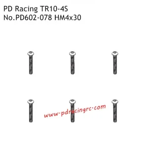 B head hex screw HM4*30 6pcs