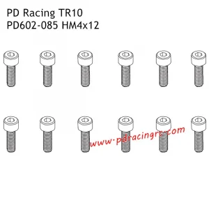 Hex Screw HM4*12 12PCS