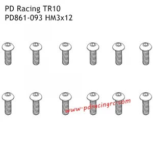 B head hex screw HM3*12 12pcs