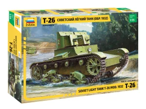 Zvesda Soviet Tank T-26 (Twin Turret)Rerel