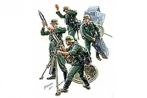 Zvesda German 120mm Mortar 42 W Trailer