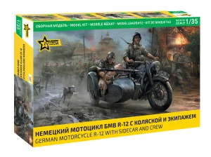 Zvesda German WWII R12 Sidecar And Crew