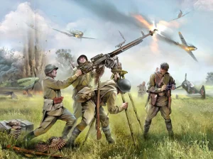 Zvesda Soviet Dshk With Crew WWII