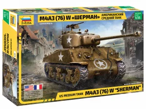 Zvesda M4 A3 (76mm) Sherman Tank