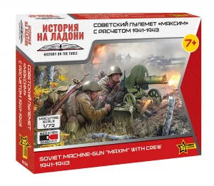 Zvesda 1/72 Soviet Machine Gun Cew 1941