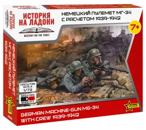 Zvesda 1/72 German Machine Gun Crew E.Fron
