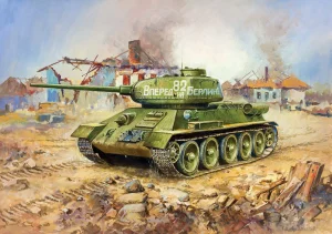 Zvesda 1/72 T-34/85 Soviet Med Tank WWII