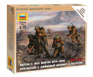 Zvesda British Mortar W/Crew 1939-42
