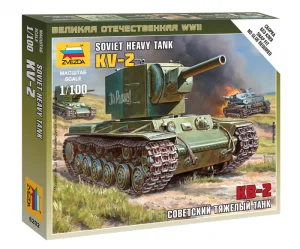 Zvesda 1:100 Soviet Tank Kv-2