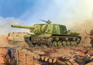 Zvesda 1/72 Self Propelled Gun Isu-152