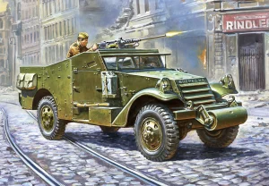 Zvesda Soviet M-3 Scout Car With Machine