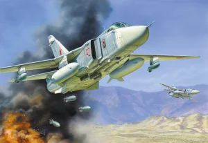 Zvesda Sukhoi Su-24M Soviet Bomber Rrel