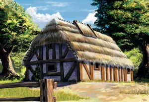 Zvesda European Thatched Country House