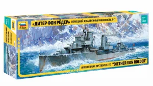 Zvesda 1/350 German Destroyer Z-17 Diether