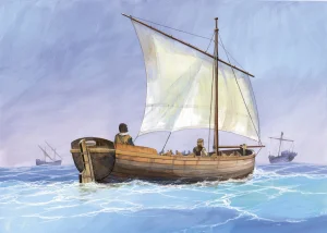 Zvesda 1/72 Medieval Life Boat/ Dinghy