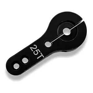 Power HD Black Aluminium Super Strong Servo Horn - 25T Futaba Fitment