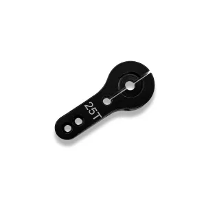 Power HD Black Aluminium Super Strong Servo Horn - 25T Futaba Fitment