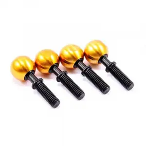 Hobao Hyper Brass Steering Pivot Ball Set (VS2 Truggy)