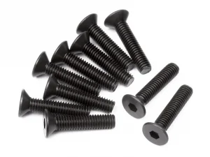 Flat Head Screw M3x14mm (Hex Socket/10Pcs)