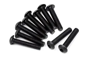 Button Head Screw M3x16mm (2mm Hex Socket - 6pcs)