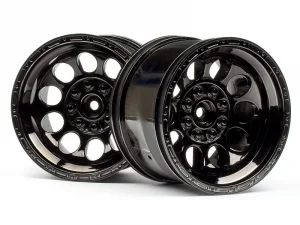 HPI Bullet Pepper-Pot Wheels Black Chrome (2)