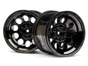 HPI Bullet Pepper-Pot Wheels Black Chrome (2)