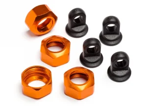 Shock Caps For 101090, 101091 and 101185 Trophy Series 4Pcs (Orange) (Replaces 101005)