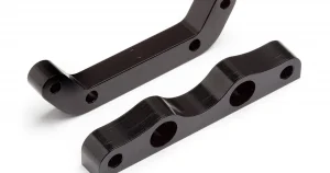 Aluminium. Suspension Holder (0 Deg) 6061 Trophy Series (Black) (HPI-101146)