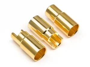 Female Gold Connectors (6.0mm Dia) (3 Pcs) ** CLEARANCE **