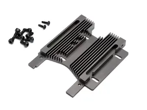 HPI HD Heatsink Motor Plate 10mm (7075S/Gray)