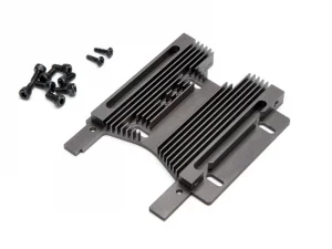 HPI HD Heatsink Motor Plate 10mm (7075S/Gray)