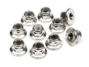 HPI Flanged Lock Nut M3 (10Pcs)