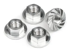 HPI Serrated Flange Nut M4X10.8mm (4Pcs)