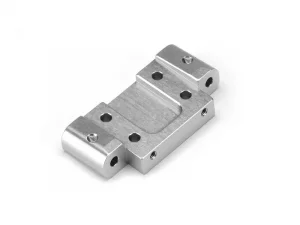 HPI Aluminium Front Suspension Arm Mount (5 Deg/Silver)