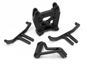HPI Savage XS Shock Tower/Body Mount/Roll Bar Set